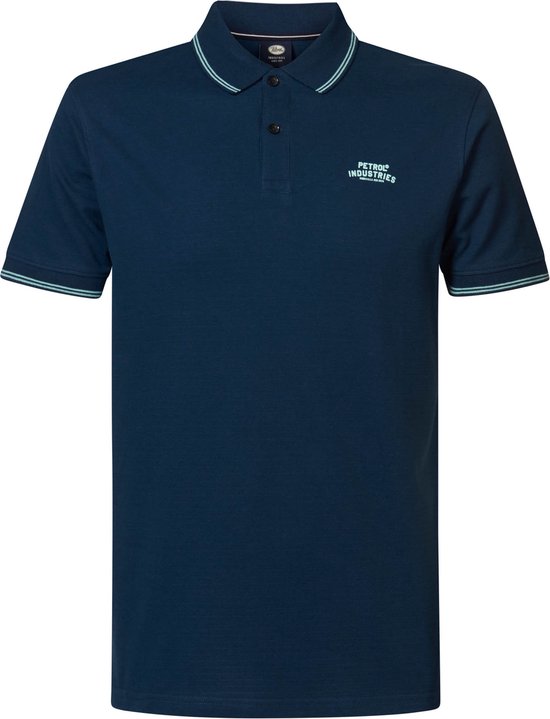 Foto: Petrol industries heren klassieke polo radiant blauw maat s