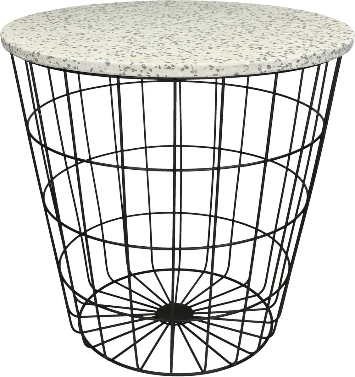 Table Terrazzo Metal Black
