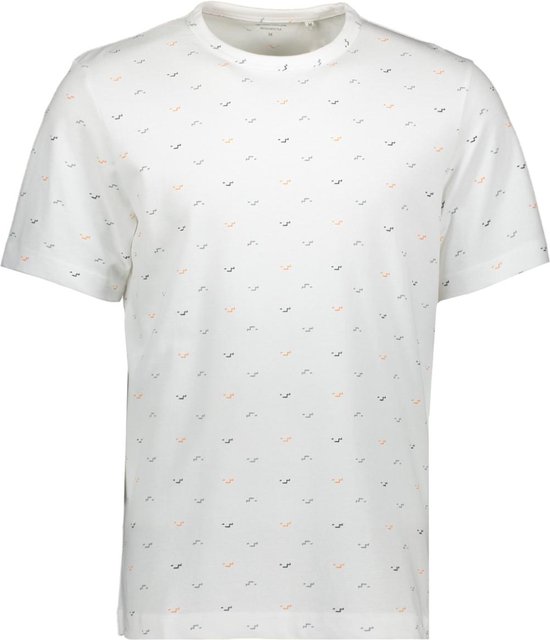 Tom Tailor T-shirt Allover Printed Pique T Shirt 1040899xx10 34624 Mannen Maat - M