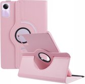 360 Rotating Book Case - Geschikt voor Xiaomi Redmi Pad SE Hoesje - Pink