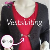 Fashionclip - Vestsluiting - Broche - Vestklem - Clip voor omslagdoeken en Sjaals