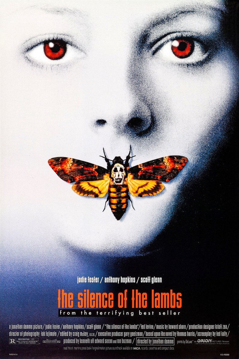 karo-art Poster - The Silence of the Lambs, Originele filmposter, Premium Print, Professioneel Fotopapier Multikleur