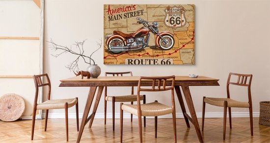 Peinture - Route66, America's Mainstreet, Impression Premium