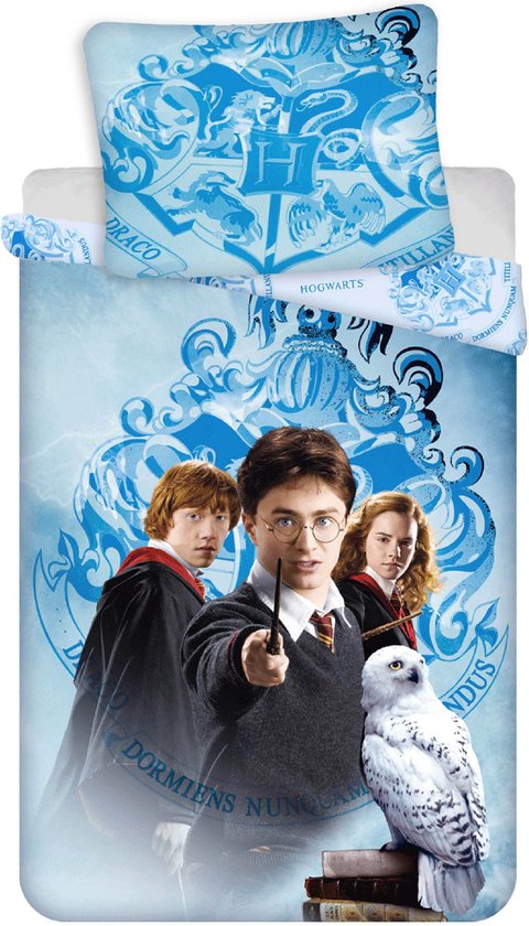 Literie Harry Potter , literie bleue 140x200cm, OEKO-TEX