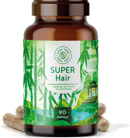 Foto: Alpha foods perfect hair haarvitamines hoge dosering met biotine keratine en vitamine b voor haar huid en nagels 90 capsules