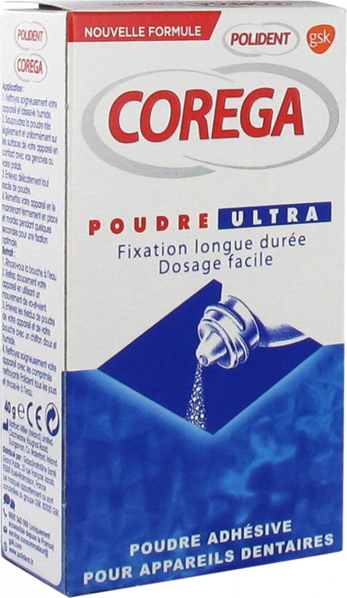 Goedkoopste Polident Corega Ultra Prothese Lijm Poeder 40 g