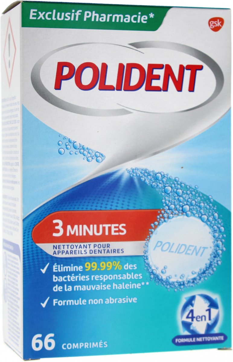 Goedkoopste Polident Corega 3 Minuten Reiniger Voor Tandheelkundige Apparaten 66 Tabletten