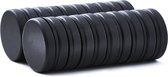 Brute Strength - Super sterke magneten - Rond - 25 x 5 mm - 20 Stuks | Zwart - Let op: Extra sterk - Neodymium magneet sterk - Voor koelkast - whiteboard