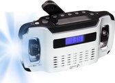 POWERplus Lynx, radio AM / FM rechargeable solaire et dynamo avec écran LCD et éclairage LED