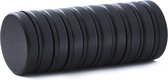 Brute Strength - Super sterke magneten - Rond - 25 x 5 mm - 10 Stuks | Zwart - Let op: Extra sterk - Neodymium magneet sterk - Voor koelkast - whiteboard