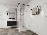 Shower & Design Opzet- of inbouwdouchebak in hars – Wit – 120 x 90 cm – LYROSA L 120 cm x H 3 cm x D 90 cm