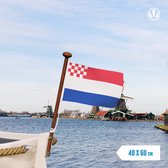 Nederlandse vlag met inzet Noord-Brabantse vlag 40x60cm