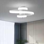 Delaveek-Spiraal LED Aluminium Plafondlamp - 22W 3000LM-6500K Wit - Voor gangen, eetkamers, badkamers, trappenhuizen