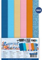 Linen Cardstock Pack - Berries Beauties - Happy Blue Birds - 4K