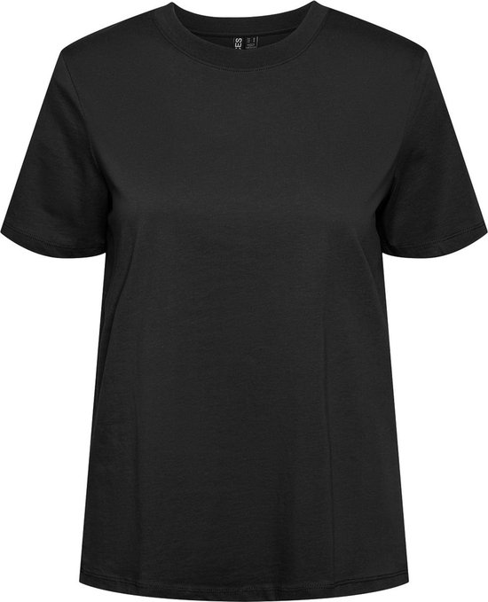 Pieces T-shirt Pcria Ss Solid Tee Noos Bc 17140802 Black Dames Maat - L