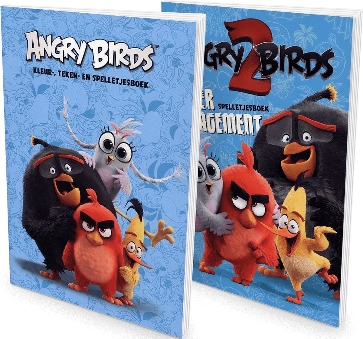 Angry Birds Spelletjesboek Pakket (4 verschillende boekjes) | Speelgoed voor kinderen jongens meisjes | Stripboek, Speelboek, Spelen, Kinderboek, Vakantieboek, Kleuren, Spelboek - Schoencadeautjes Sinterklaas - Sinterklaas voor grote kinderen