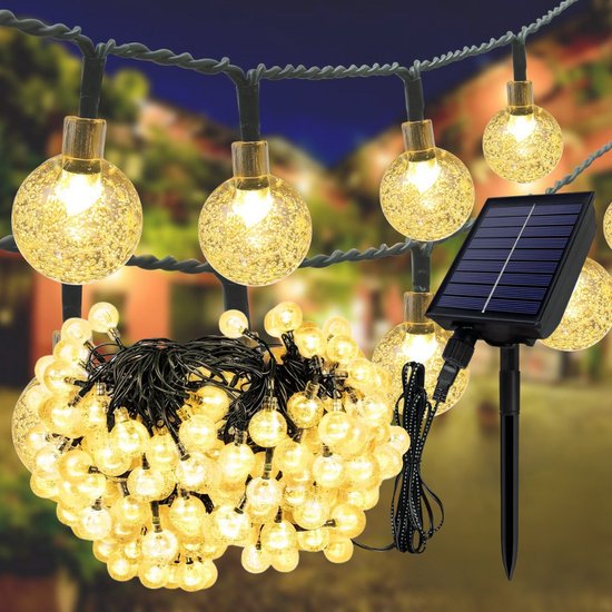 ShopForYou Lichtsnoer op Zonne-Energie - Tuinverlichting - Binnen en Buiten - Lichtslinger - Kerstverlichting - LED - Waterdicht