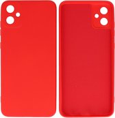 Hoesje Geschikt voor Samsung Galaxy A05 - Fashion Telefoonhoesje Backcover - Siliconen Hoesje - Rood