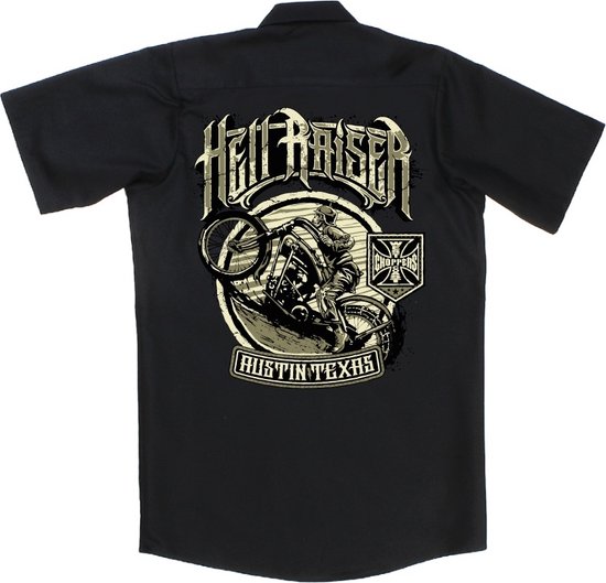 WCC West Coast Choppers Hemd Hell Raisers Workshirt Black-S