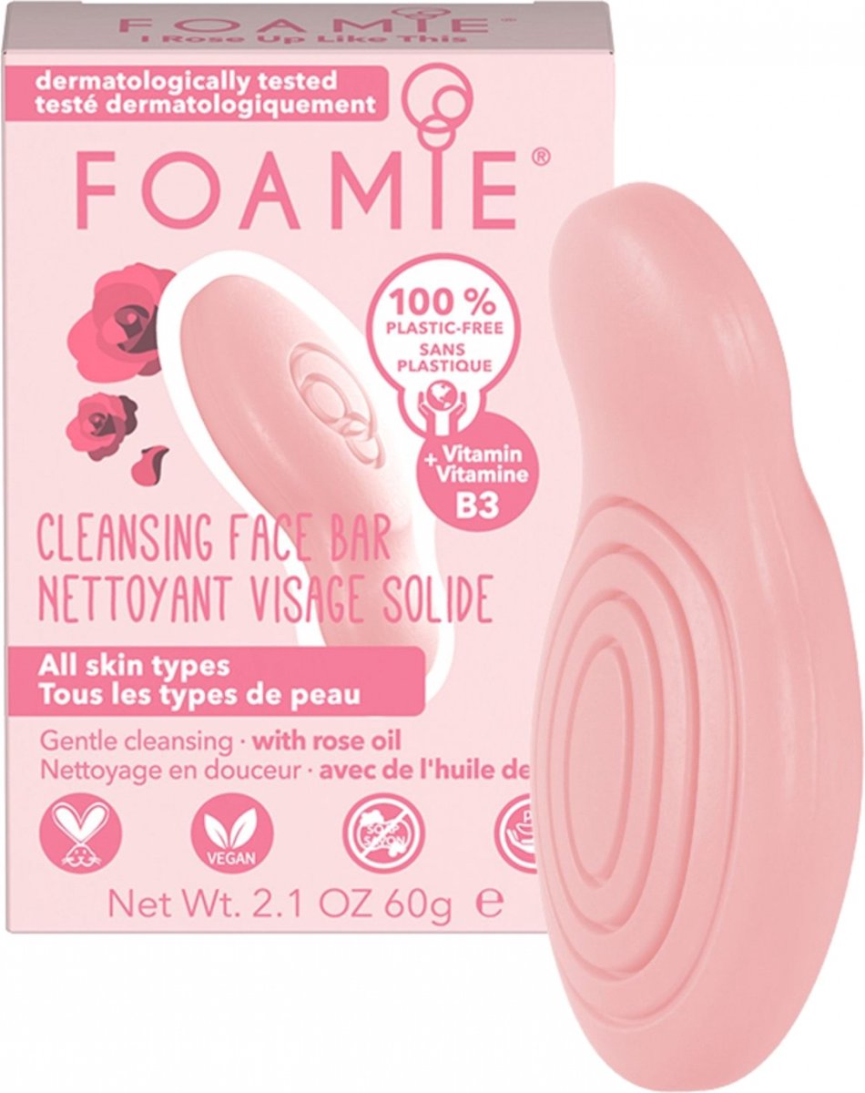Foamie - Cleansing Face Bar - Rosing Star - 60 gr