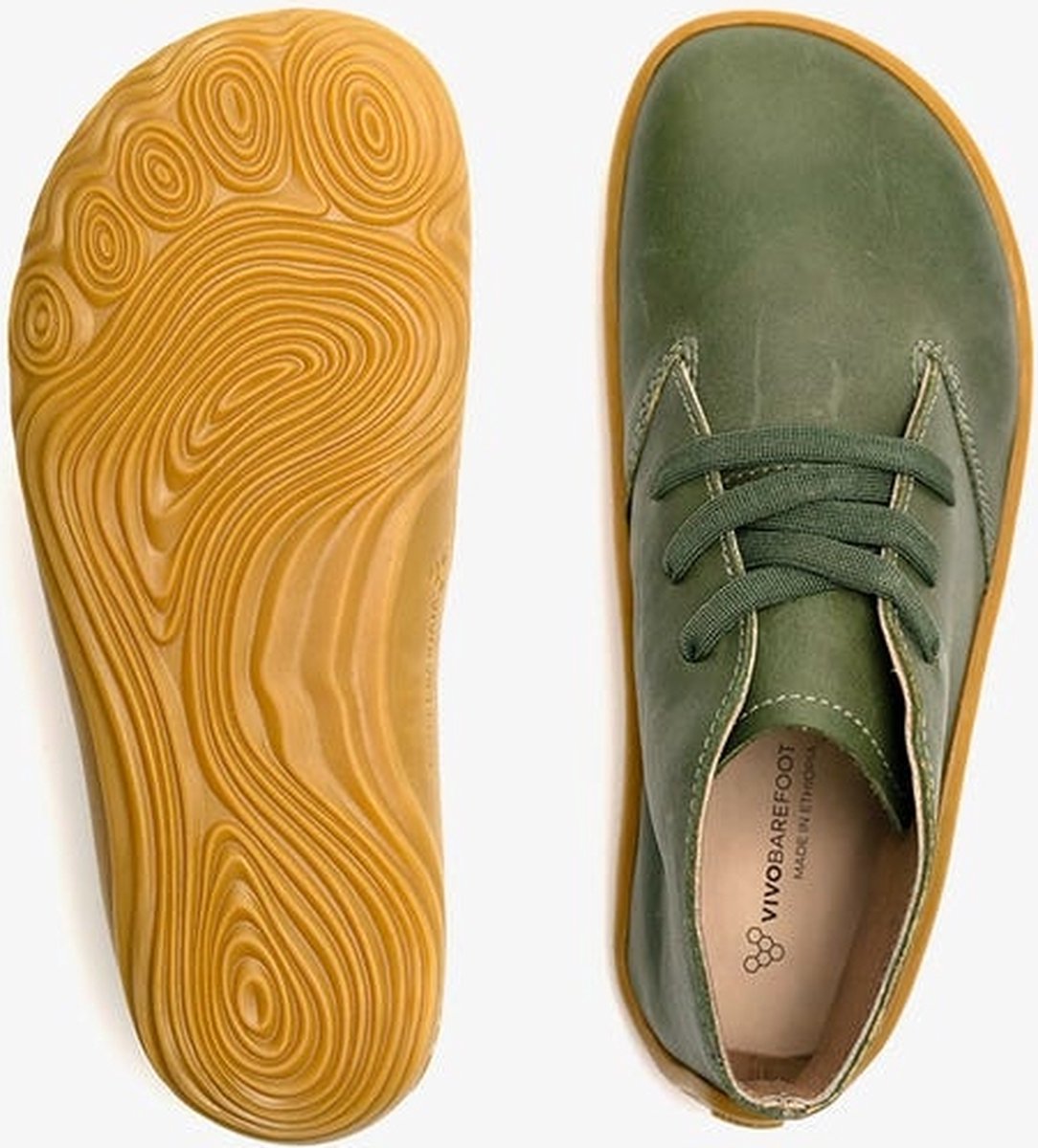 Vivobarefoot Addis Gobi Botanical Green - Barefoot Kinderschoenen - maat 29