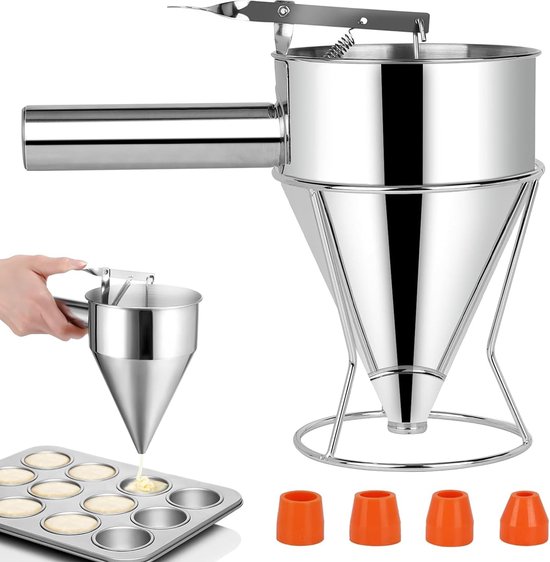 Deegdispenser voor pannenkoeken en cupcakes