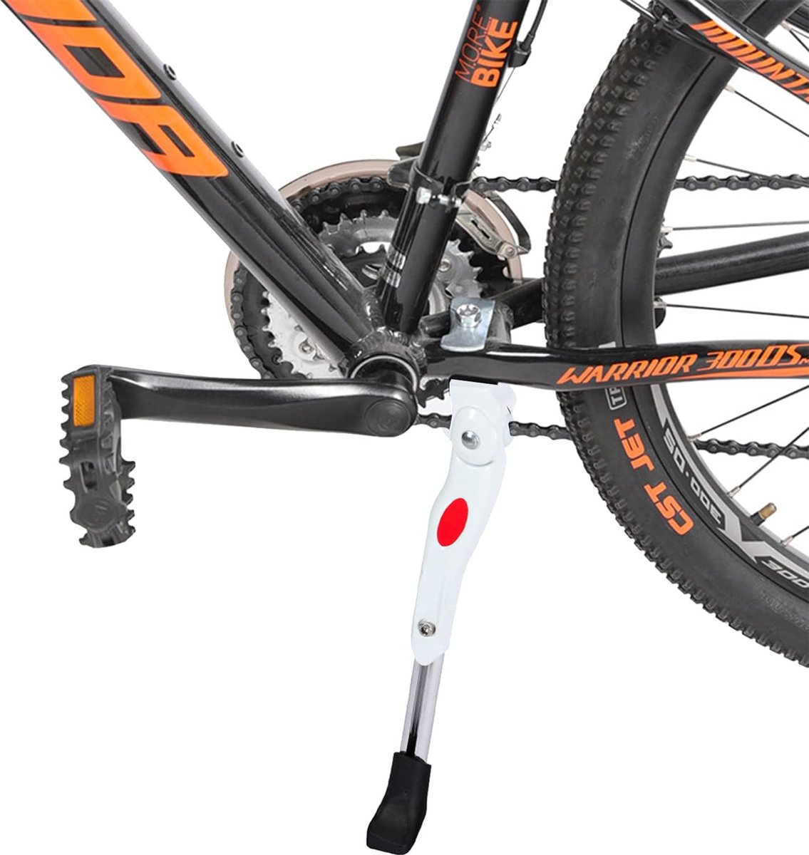 Fietsstandaard, 20-28 inch, duurzame fietsstandaard, gemaakt door aluminiumlegering, in hoogte verstelbaar, achterbouwstandaard, antislip, zijstandaard voor e-bike, mone, racefiets