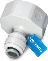 Dparts kraannippel Amerikaanse koelkast - 3/4" naar 1/4" (6mm - 6,35mm) - voor waterslang aansluiting