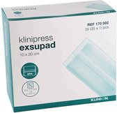 Pack économique 2 X Klinion Exsupad, compresse absorbante, stérile, 10 x 20 cm, 35 pièces