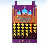 Ramadan kalender 2023 - ramadan mubarak - ramadan decoratie planner paars - aftel kalander versiering - voor volwassenen en kinderen
