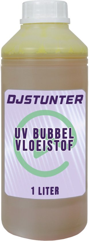 Dj Stunter bellenblaas vloeistof met UV effect 1 liter