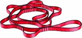 Aerial Yoga-hangmat 7-ring verlengriem Nylon hoge sterkte dubbele riem hangmatriem Lengte: 1,1 m (rood)