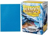100 hoesjes Dragon Shield Matte Sapphire Standaard Maat Card Sleeves