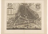 Poster Historische Kaart Rotterdam - Plattegrond - 1690 - A3 - 30x42 cm - Rotterdamse Haven