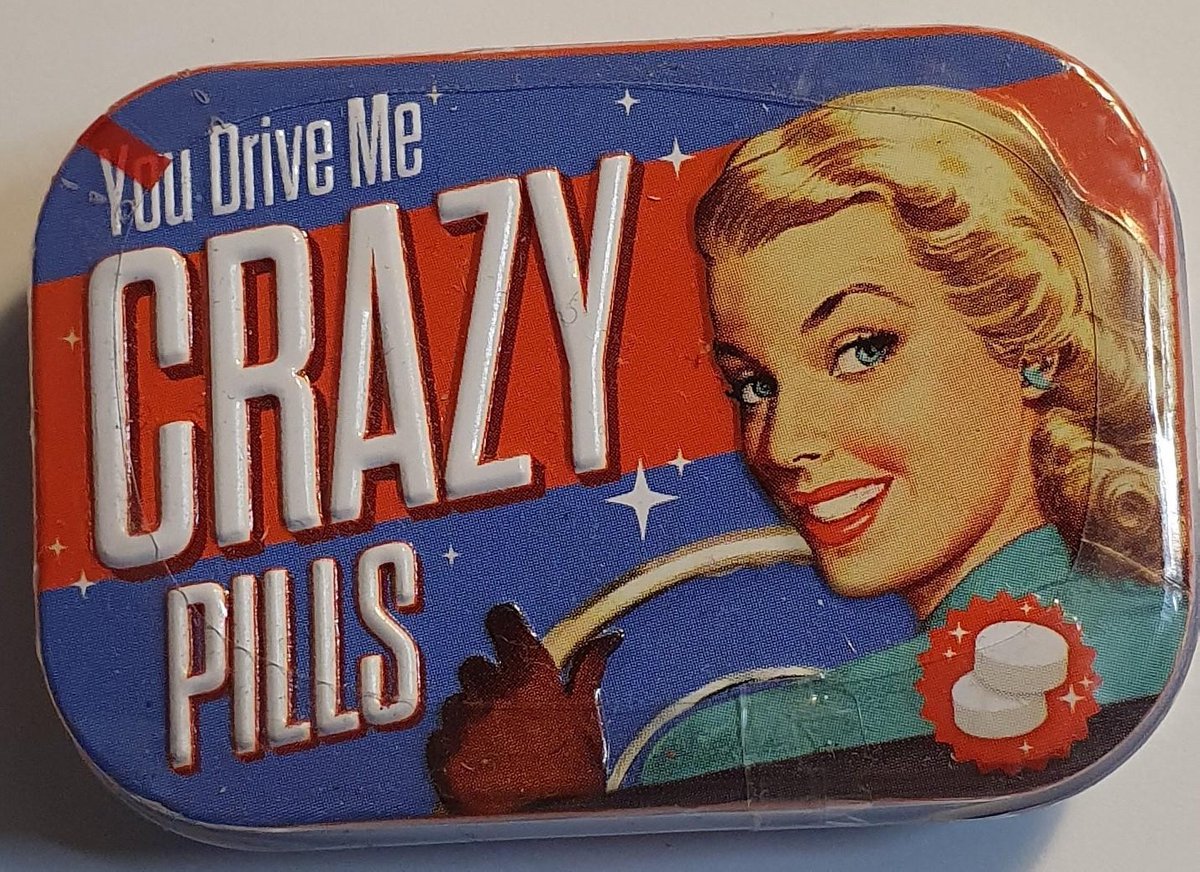 Pillendoosje You Drive Me Grazy - Gevuld met pepermuntjes mint box 4 x 6 cm