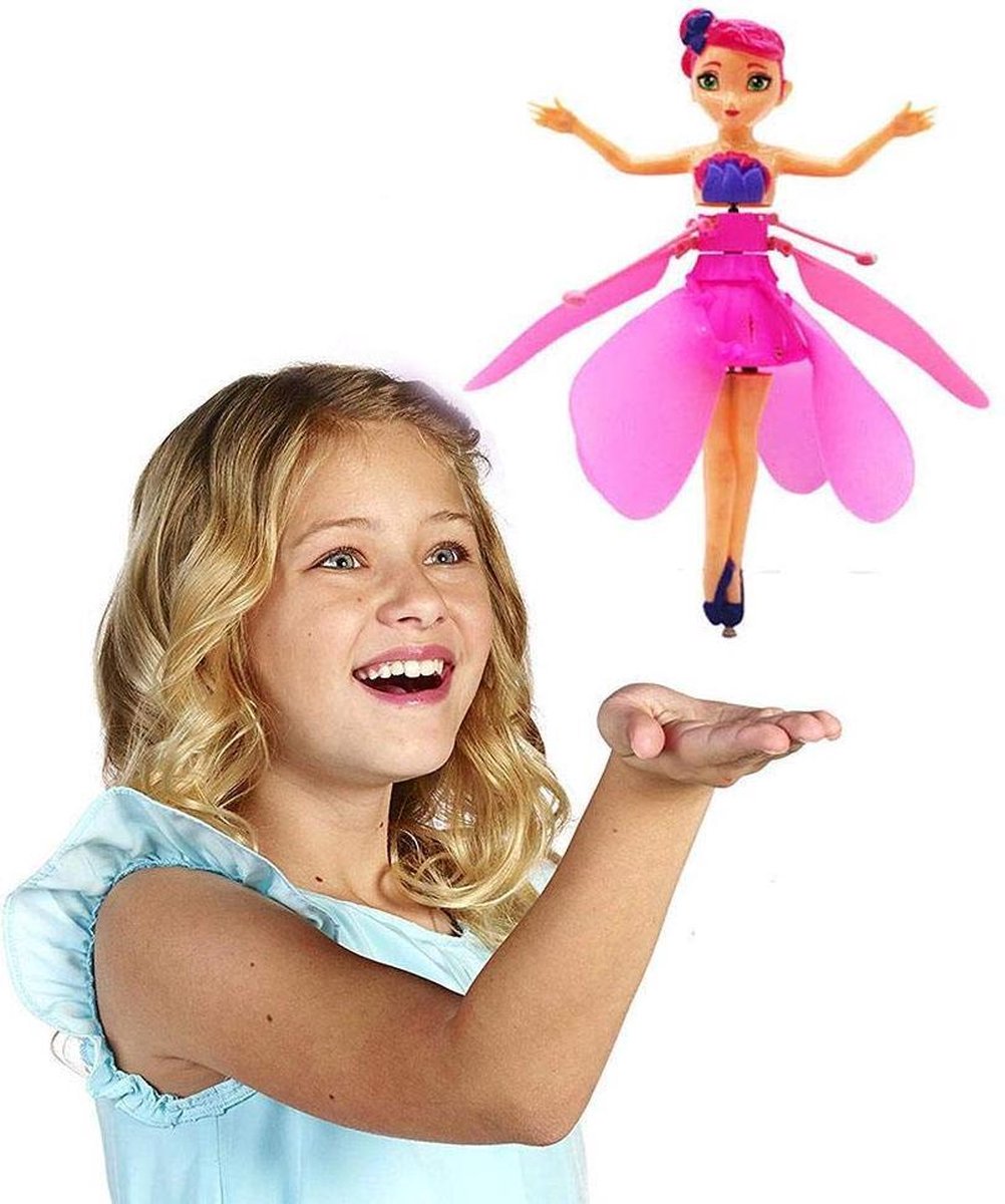Vliegende fee - Interactief speelgoed - Vliegende pop - Educatief speelgoed - Magie - Voor kinderen - Roze
