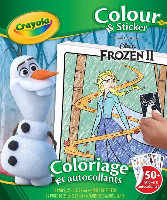Crayola - Frozen 2 - Kleurboek - Kleur En Sticker Boek Voor Kinderen