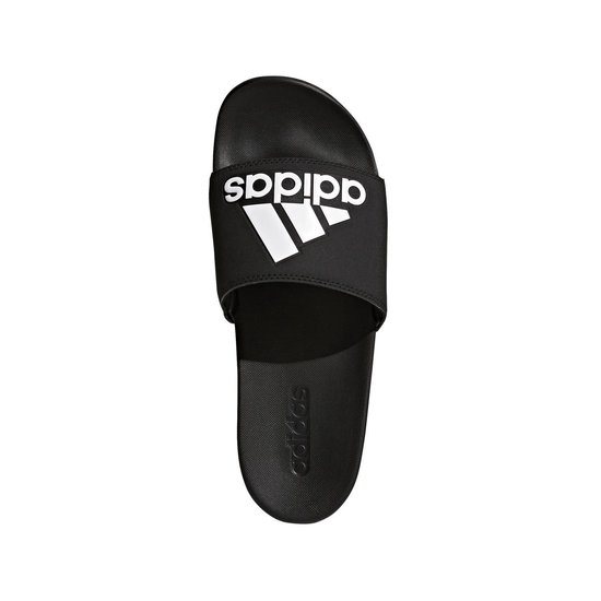 adidas Adilette Cloudfoam Plus slippers heren zwart/wit | bol.com