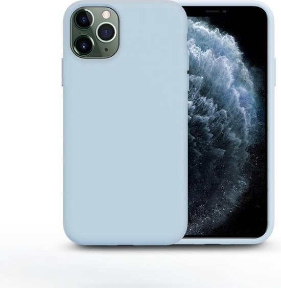 Aankondiging zuurstof sector Nano Silicone Back Hoesje Apple iPhone 11 - Baby Blue Ntech | bol.com