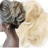 Haar Wrap Extension Blond Creme Ecru Blond MATTE Kleur 2 stuks (4) | Inclusief Luxe Bewaarzakje.|Inclusief Luxe Bewaarzakje.*