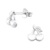 Joy|S - Zilveren kers oorbellen 7 x 8 mm