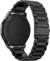 RVS bandje - Samsung Gear S3 Frontier / Galaxy Watch 46mm - Zwart