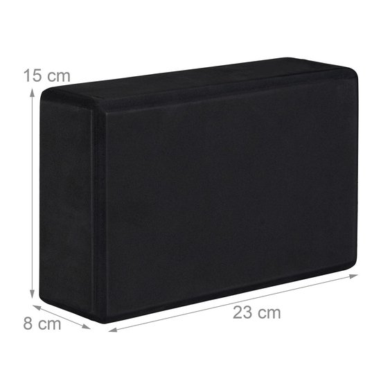 10x yoga blok - zwart - hardschuim - yoga oefening - pilates blok van Avento — afbeelding 5
