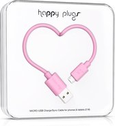 Happy Plugs Micro USB kabel - Roze