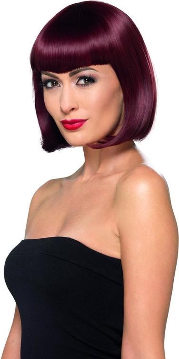 Deluxe Bob Wig With Shaped Fringe - Smiffys