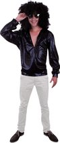 Glitter disco blouse zwart pailletten mt.46/48