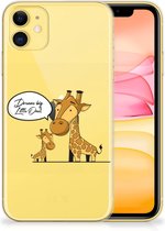 Geschikt voor iPhone 11 Telefoonhoesje met Naam Giraffe