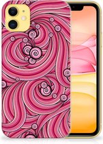 Hoesje maken Geschikt voor iPhone 11 Swirl Pink