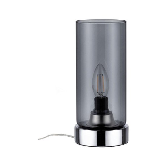 Paulmann Pinja Tafellamp - Met Touchschakelaar - LED - Rookglas