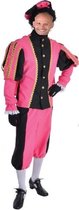 Piet kostuum roze/zwart mt XL